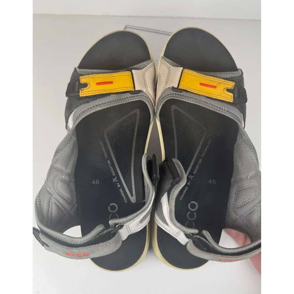 Ecco Offroad Yucatan Multicolor Merigold Sport Strappy Leather Sandals Mens 12
